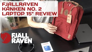 FjallRaven Backpack Kanken No 2 Laptop 15quot Review Deep Red [upl. by Antsirhc]