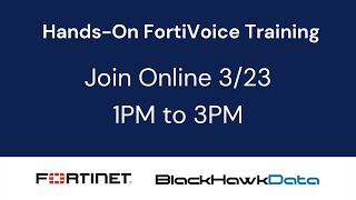 HandsOn FortiVoice Training Livestream [upl. by Onateag744]