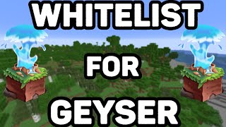 How to Set Up Whitelist on a Geyser Minecraft Server [upl. by Awram377]