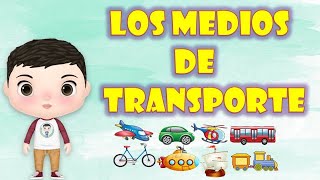 los medios de transporte y su clasificacion en español para niños de preescolar [upl. by Nnairrehs]