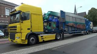 Kermis Lisse 2019 Transport en opbouw Deel 2 [upl. by Nahsor]