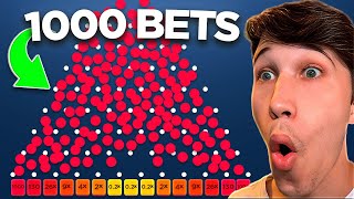 DROPPING 1000 BALLS ON STAKE PLINKO [upl. by Jaenicke]