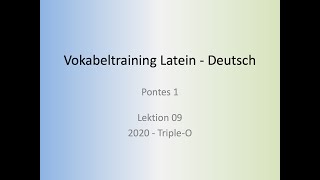 Lerne mal Latein Pontes Lektion 09 [upl. by Levinson228]