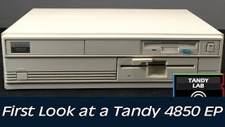 Tandy 4850 EP  A “highperformance” 486  First Look [upl. by Ybbed]