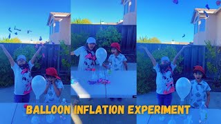 Balloon Inflation Experiment Baking Soda amp Vinegar Science 🎈🧪 [upl. by Yelrebmyk620]