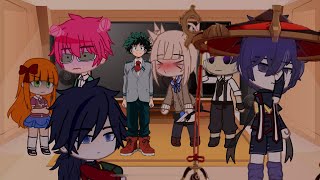 Fandoms react to each other INTRODUCTION  Genshin impact BSD  FNAF  KNY  MHA  TDLOSK [upl. by Sgninnej518]