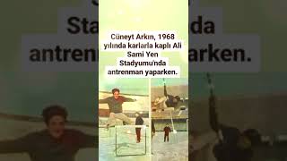 CÜNEYT ARKIN YILLAR ÖNCESİNDE 1968 YILINDA KARLARLA KAPLI ALİ SAMİ YEN STADYUMUNDA ANTRENMAN YAPARKE [upl. by Irdua]