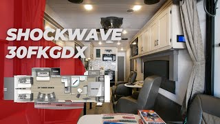 Tour the 2023 Shockwave 30FKGDX Toy Hauler [upl. by Reckford]