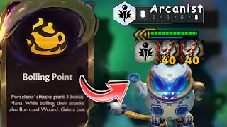 80 Stacks Titans Amumu 3 star 8 Arcanist 4 Porcelain tft set 11 [upl. by Malvino345]