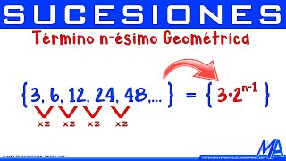 Término nésimo Sucesión  Progresión Geométrica [upl. by Eniamzaj990]