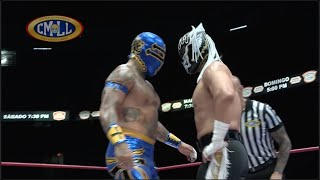 CMLL  LUCHA GRATUITA DE LA SEMANA HECHICERO Y EL DESPERADO VS TEMPLARIO Y DOUKI [upl. by Hendrickson]