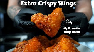 Heres The Secret To Perfectly Crispy Fried Chicken Wings Corn Starch vs Flour [upl. by Pattin66]