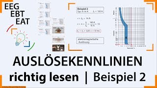 Leitungsschutzschalter 5  Auslösekennlinien RICHTIG abLESEN  Beispiel 2  Elektroniker EBTampEEG [upl. by Almat62]