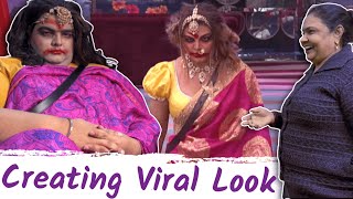 Bigg boss 15 Rakhi Sawants Manjulika look recreated 😂 l Funny Makeup vlog [upl. by Acimak]