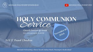 Assurance Of Salvation Part I 101124  PS R K Prasad Cherukuri  Messiah Fellowship Hyderabad [upl. by Ayocat]