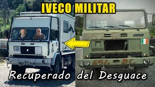 Rescatan un IVECO MILITAR 4x4 del Desguace y lo convierten en su Casa  Al Son de mi Furgón [upl. by Aruam]