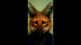 Maned Wolf Mask  Mouth Movement Demo [upl. by Abran468]