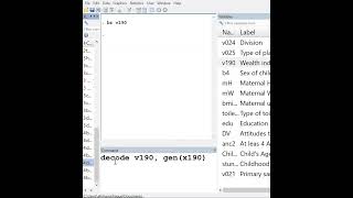 Stata command decode  How to convert from Category to String decode datanalysis dataimport [upl. by Gabrielle]