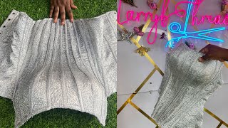 How to DRAFT and CUT a Deluxe OVERBUST CORSET [upl. by Nhguavahs]