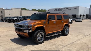 2008 Hummer H2 SUV Fusion Orange 47k miles Sedona interior [upl. by Truk668]