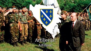 Bosanska artiljerija Bosnian artillery  Bosnian folk song  Lyrics [upl. by Derayne359]