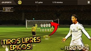 Como Tirar Tiros Libres Con Efecto  Fifa Mobile Tutorial Fifa Mobile [upl. by Burdelle]