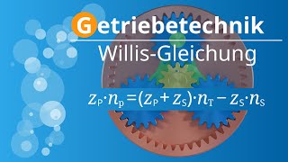 Herleitung des Übersetzungsverhältnisses für Planetengetriebe  WillisGleichung  Umlaufgetriebe [upl. by Lledyl]