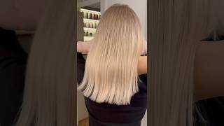 Ice Peach Blonde 🍑 Global AirTouch blondehaircolor fryzjerwarszawa hairtransformation [upl. by Yendis]