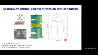 Excitonpolaritons in twodimensional transition metal dichalcogenides  Chitraleema Chakraborty [upl. by Ahtael257]