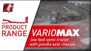 FAYMONVILLE VarioMAX  Low bed semitrailer with pendle axle chassis [upl. by Aviva118]