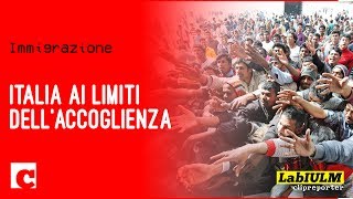 IMMIGRAZIONE ITALIA AI LIMITI DELLACCOGLIENZA [upl. by Tnafni]