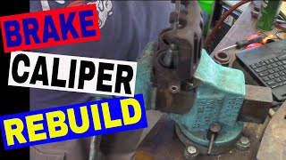 Rebuilding a Phenolic Piston Brake Caliper  02 Ford F150 [upl. by Haelat]