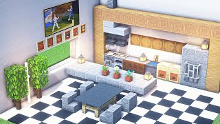 Minecraft Modern Kitchen Tutorial  Minecraft interior design [upl. by Ahsilra]