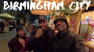 Birmingham City At NightGerman Market​⁠BrownBoyTheTraveller [upl. by Handler39]