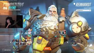 24K DMG IS REIN STRONG SUPER INSANE REINHARDT OVERWATCH 2 SEASON 3 TOP 500 GAMEPLAY [upl. by Hanleigh]