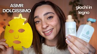 SKINCARE IN LEGNO PER TE ✨🤍 ASMR DOLCISSIMO [upl. by Atirak]