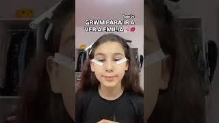 💅🏻GRWM PARA IR A VER A EMILIA💋 COMENTEN QUE LES PARECE grwm maquillaje makeup makeuotutorial [upl. by Lani]