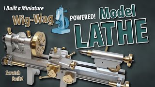 I made a Miniature Model LATHE from scrap metal [upl. by Anaili]