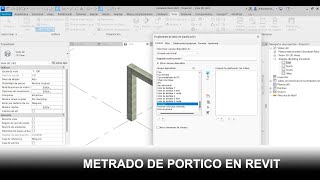 METRADOS DE PORTICO 2D EN REVIT [upl. by Nivle100]