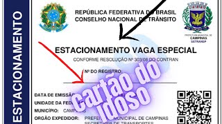 Como Tirar o Cartão do IDOSO para ESTACIONAMENTO Detran sp [upl. by Benjy999]