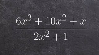 Dividing polynomials using long division [upl. by Damali]