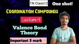 Coordination CompoundsLecture4Valence Bond TheoryPostulates  QuestionsTN Class12Chemistry [upl. by Suoicserp]