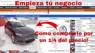 Como comprar carros en subasta americana  tutorial [upl. by Ahsenik]