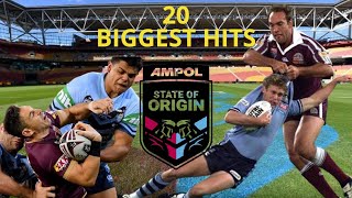 20 Biggest State Of Origin Hits Of All Time NRL  GGOA Clips 5 [upl. by Devaney]