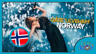 🇳🇴 Norway First Rehearsal  REACTION  Gåte quotUlvehamquot Eurovision 2024 [upl. by Eiramnerual]