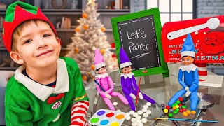 Elf on the Shelf Painting Candy Day 12 [upl. by Ajuna63]