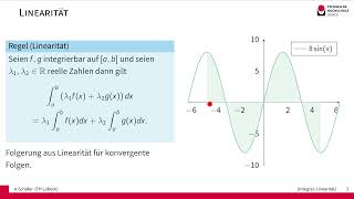 Das RiemannIntegral  Linearität [upl. by Ecylla133]