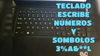 Problema con el teclado  Mi teclado escribe numeros y letras al mismo tiempo  teclado escribe 6 [upl. by Ardelis]