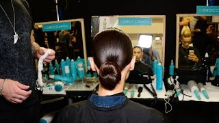 MFW Spring 2015 Backstage with Moroccanoil at Missoni [upl. by Ahseem]