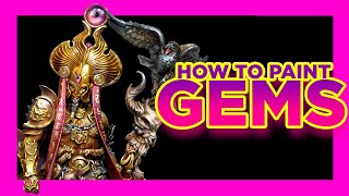 👉 How to paint GEMS 💎  PAINTING TUTORIAL on MINIATURES WARHAMMER  The Easy Way by Sergio Calvo [upl. by Zuleika]